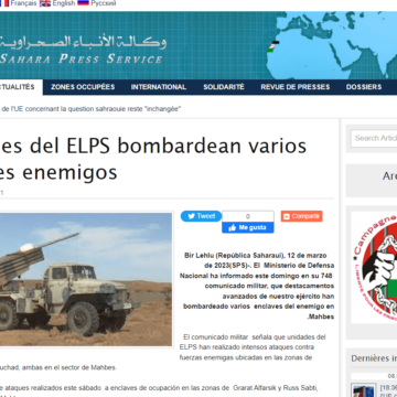 Unidades del ELPS bombardean varios enclaves enemigos | Sahara Press Service