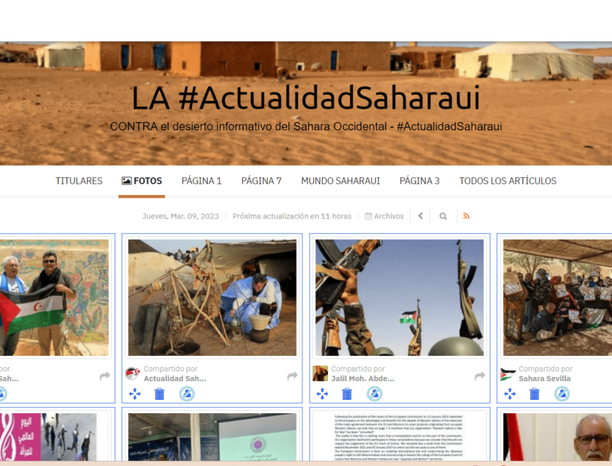 ¡LA ACTUALIDAD SAHARAUI! – 9/3/2023 – NOTICIAS del Sahara Occidental
