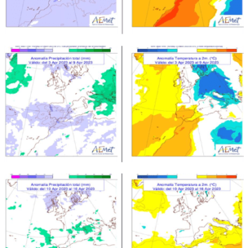 Predicción para las próximas tres semanas (del 27 de marzo al 16 de abril). Aemetblog