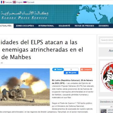 Las unidades del ELPS atacan a las tropas enemigas atrincheradas en el sector de Mahbes | Sahara Press Service