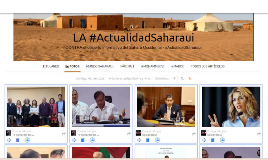 ¡LA ACTUALIDAD SAHARAUI! – 26/3/2023 – NOTICIAS del Sahara Occidental