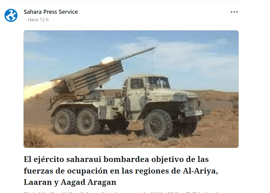 swertghjmkiuygtfd El ejército saharaui bombardea objetivo de las fuerzas de ocupación en las regiones de Al-Ariya, Laaran y Aagad Aragan | Sahara Press Service