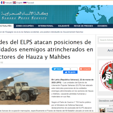 Unidades del ELPS atacan posiciones de los soldados enemigos atrincherados en los sectores de Hauza y Mahbes | Sahara Press Service
