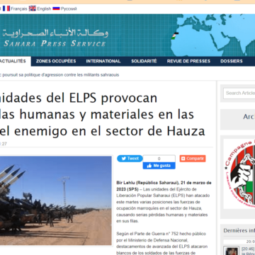zsxcvb-n Las unidades del ELPS provocan pérdidas humanas y materiales en las filas del enemigo en el sector de Hauza | Sahara Press Service