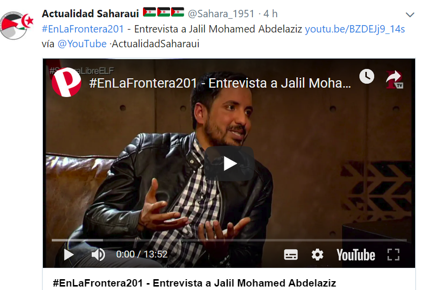 0000 Juan Carlos Monedero entrevista ‘En la Frontera’ a Jalil Mohamed Abdelaziz, periodista saharaui – #EnLaFrontera201