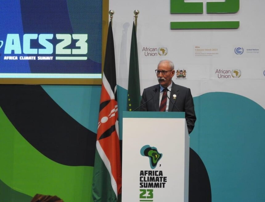 032_2 El Presidente de la República ante la Cumbre del Clima: “Los recursos naturales saharauis sufren los efectos del cambio climático y la explotación indiscriminada por el ocupante marroquí” | Sahara Press Service