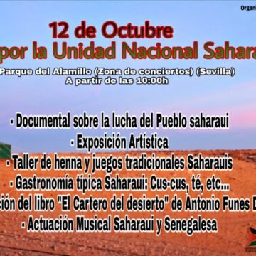 Sevilla 12 de octubre: Jaima por el día de la Unidad Nacional Saharaui