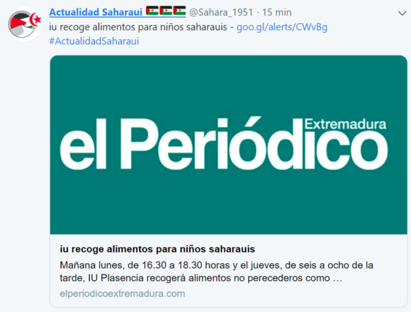 IU recoge alimentos para niños saharauis – elperiodicoextremadura