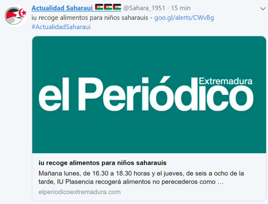 IU recoge alimentos para niños saharauis – elperiodicoextremadura