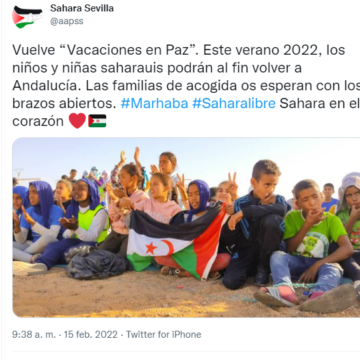 Vuelve “Vacaciones en Paz” #VacacionesEnPaz2022: los niños y niñas saharauis podrán volver a disfrutar de un verano solidario en distintos lugares y países del mundo❤️??