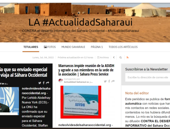 1234rew ¡SAHARA OCCIDENTAL! BOLETÍN de últimas noticias del 4 de julio de 2022