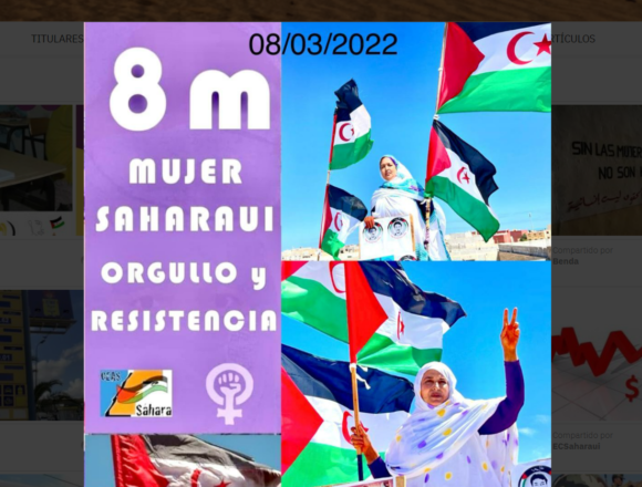 ¡SAHARA OCCIDENTAL! BOLETÍN de últimas noticias del 8 de marzo de 2022