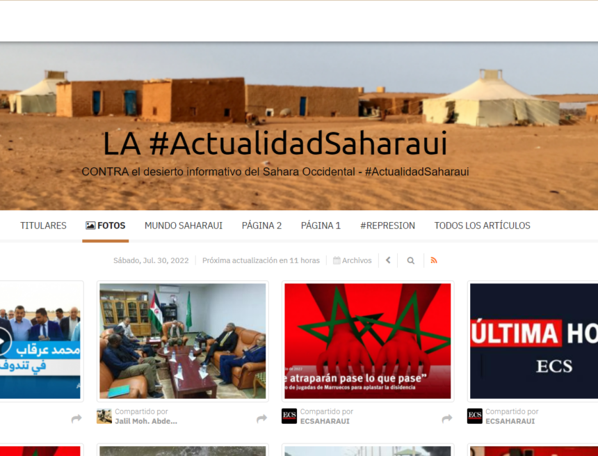 123e4rfgb ¡SAHARA OCCIDENTAL! BOLETÍN de últimas noticias del 30 de julio de 2022