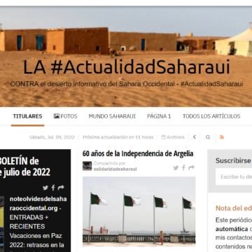 ¡LA ACTUALIDAD SAHARAUI! Las noticias del 9 de julio de 2022