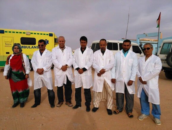 El presidente Brahim Gali saluda los trabajadores del sector de salud y subraya la necesidad de cumplir con las medidas adoptadas | Sahara Press Service