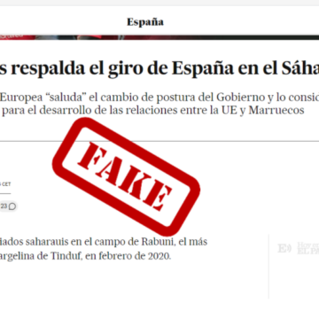 EL periódico español más cercano a la Moncloa, esté quien esté en ella, retuerce las declaraciones de la UE sobre el Sáhara Occidental