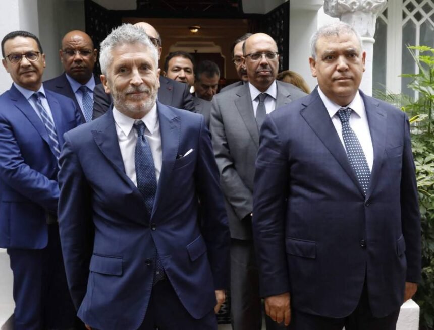 LAS RELACIONES CON MARRUECOS del Gobierno PSOE-Podemos #MásDeLoMismo | Grande-Marlaska elogia en Rabat la colaboración marroquí en emigración y terrorismo | España | EL PAÍS