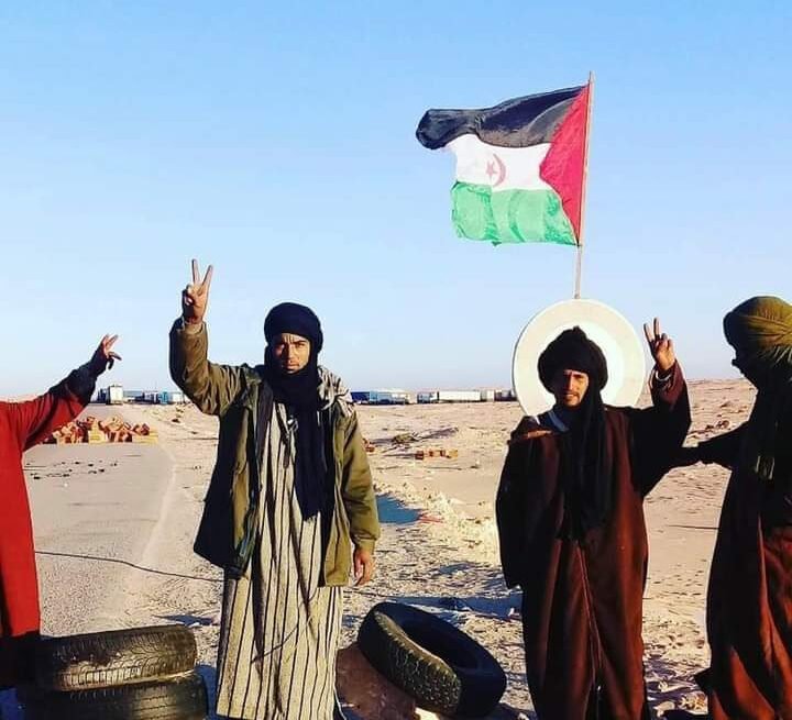 Decenas de activistas saharauis están instalados en El Guerguerat y no piensan irse