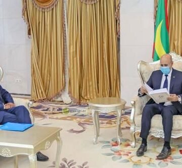 El presidente de Mauritania recibe a una importante delegación saharaui