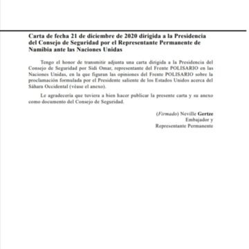 La ONU tramita como «documento oficial» la última carta del Frente Polisario enviada a la presidencia del Consejo de Seguridad