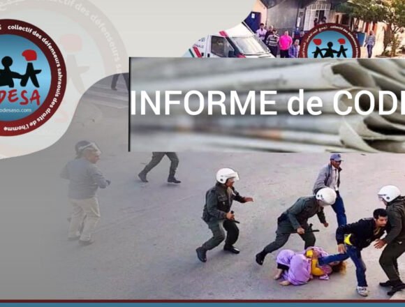 1612790211755042-0 Quinto informe de CODESA sobre la represión y últimos acontecimientos en los territorios ocupados del Sáhara Occidental