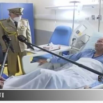 El Presidente de Argelia visita a Brahim Ghali en el Hospital (imágenes)