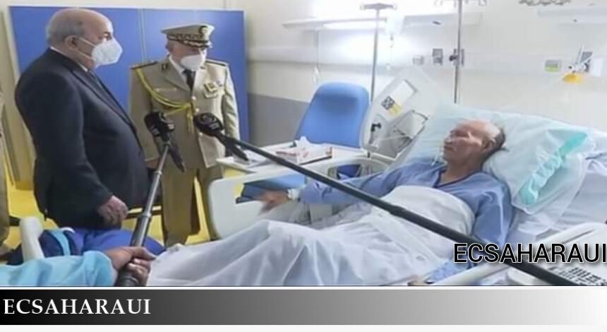 El Presidente de Argelia visita a Brahim Ghali en el Hospital (imágenes)