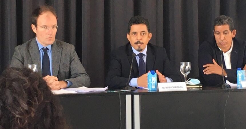 Frente Polisario: rueda de prensa en Madrid a raíz de la sentencia del TGUE que anula los acuerdos comerciales con Marruecos por incluir el territorio del Sáhara Occidental, pendiente de descolonización