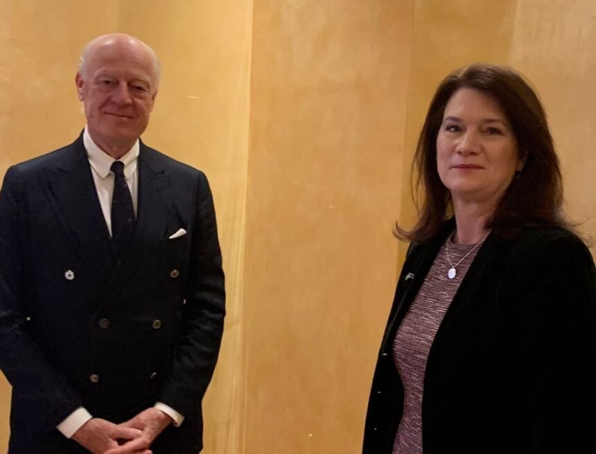 1645433701787776-0 Enviado de ONU para el Sáhara Occidental se reúne con la ministra de Exteriores de Suecia