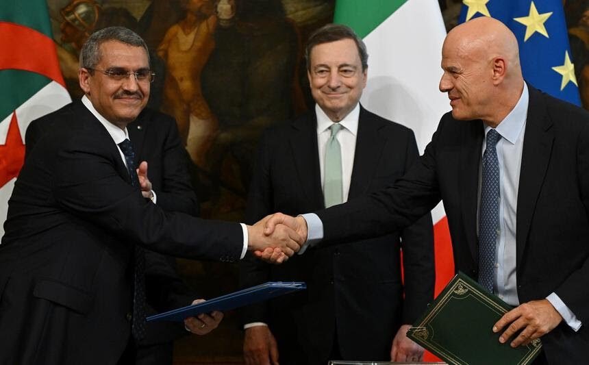 Argelia abre el grifo para nutrir a Italia de gas. Suministrará 3 mil millones de metros cúbicos adicionales.