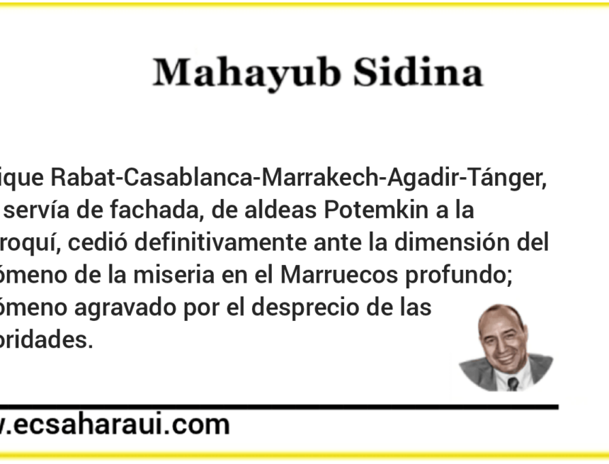 La supuesta ‘particularidad marroquí’ al descubierto tras el terremoto de Al Haouz – OPINIÓN Mahayub Sidina