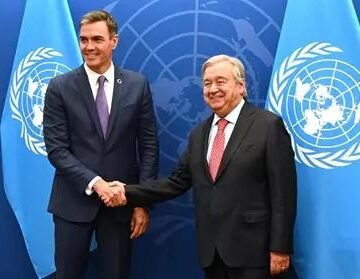Sánchez dice que trasladó a Guterres su apoyo a esfuerzos de enviado de ONU para el Sáhara Occidental