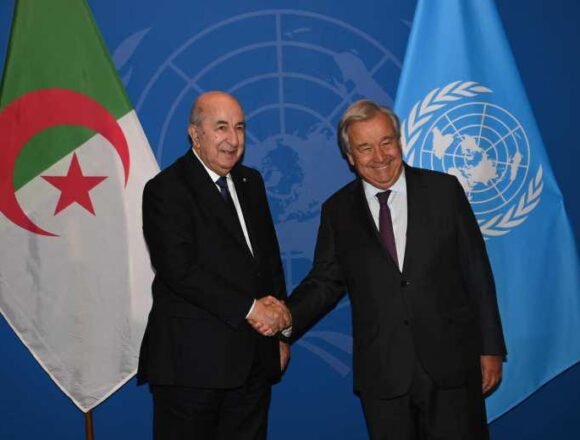 1695250524608147-0 El Sáhara Occidental presente en la reunión del presidente de Argelia con Guterres