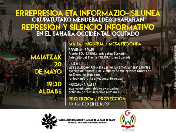 190520-sahar-maiatza-aldabe-3-1 La represión de activistas saharauis y el silencio informativo – Arabako SEADen Lagunen Elkartea – Asociación de Amigas y Amigos de la RASD de Álava
