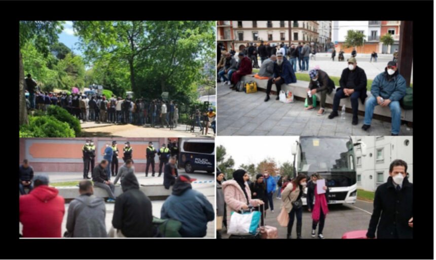 1a5c6-0c3589a5-8857-4fbf-b373-d7e7c9f8d600 Los marroquíes varados en el extranjero por la crisis de Covid-19 se manifiestan frente a consulados de su país en protesta por el abandono de su gobierno — ECSAHARAUI