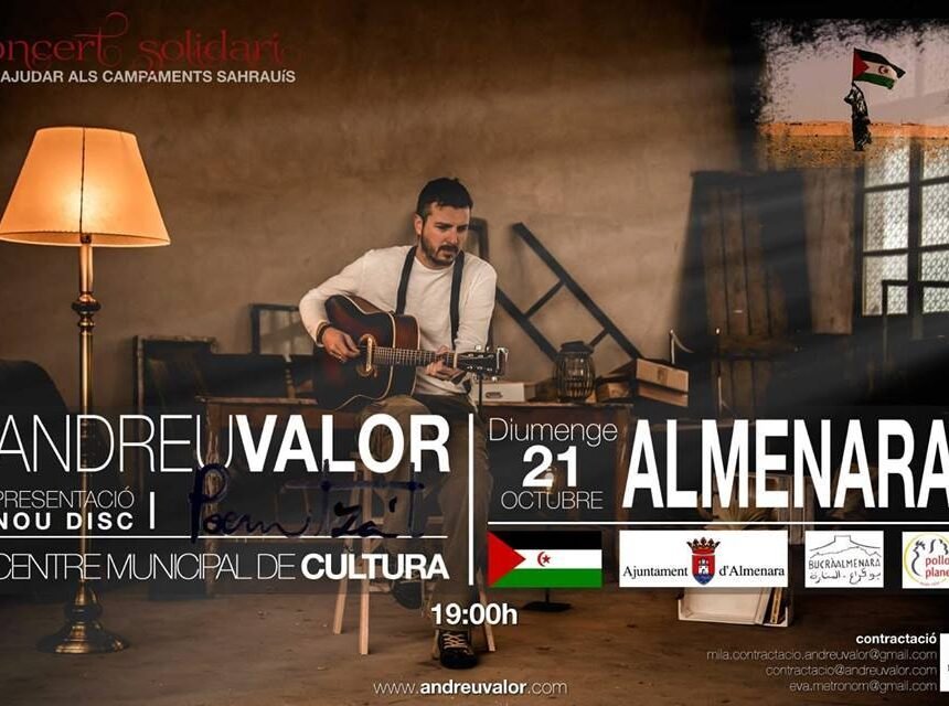 Andreu Valor. Concert solidari amb el Sàhara (Almenara – Octubre 2018) — FASPS-PV