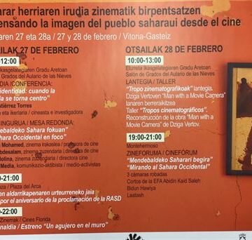 Jornada para conocer la situación de la Sahara Occidental ocupada | Radio Vitoria Magazine| EiTB