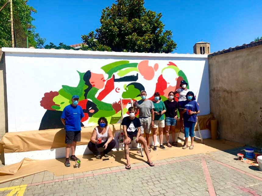 Ayuntamiento de Sangüesa: Mural Puente Solidario en homenaje al Pueblo Saharaui – Navarra digital