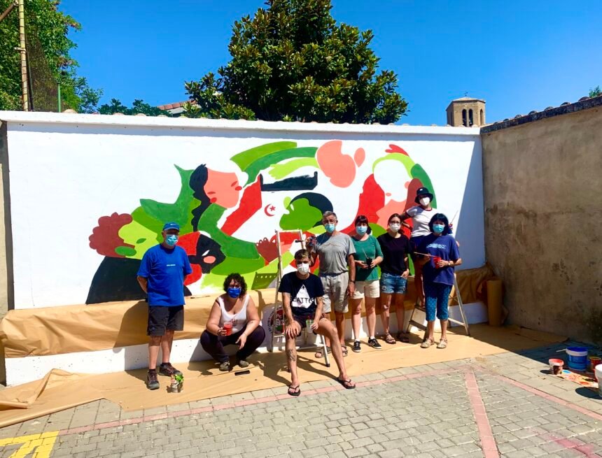 Ayuntamiento de Sangüesa: Mural Puente Solidario en homenaje al Pueblo Saharaui – Navarra digital