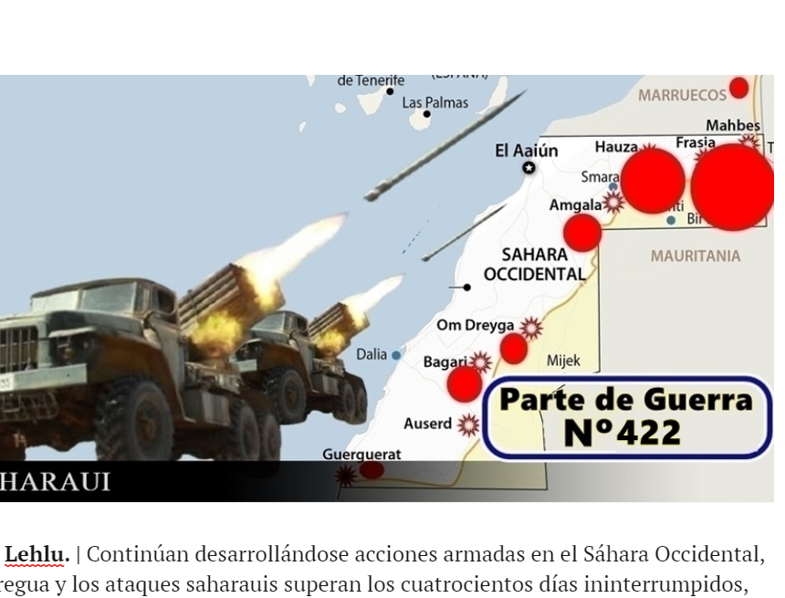 GUERRA EN EL SAHARA | Parte de Guerra Nº 422