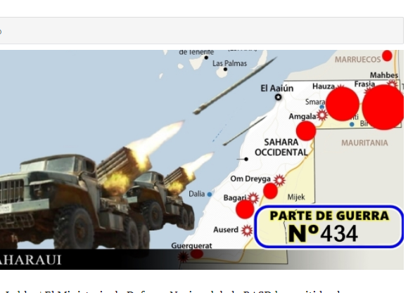GUERRA EN EL SAHARA | Parte de Guerra Nº 434