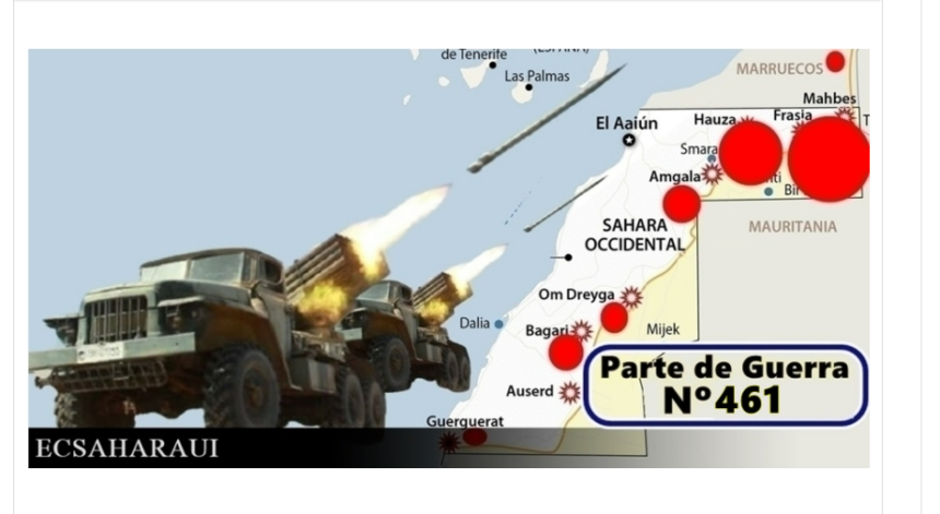 GUERRA EN EL SAHARA | Parte de Guerra Nº 461