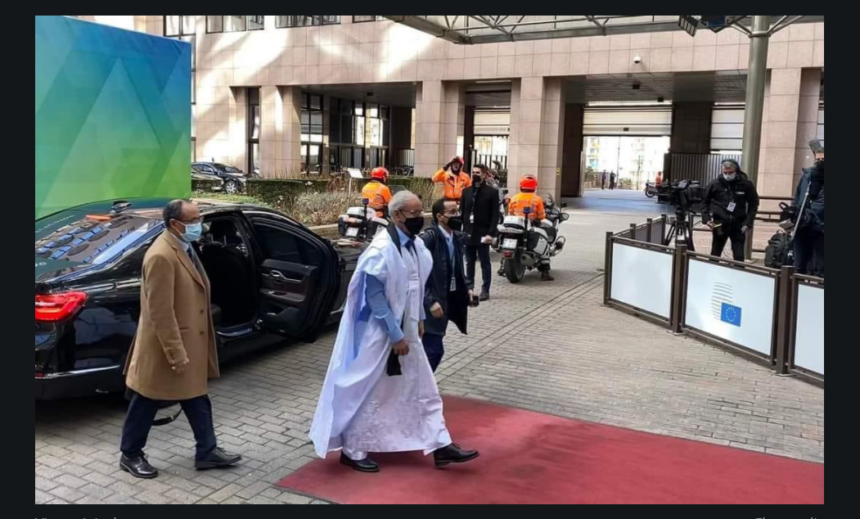El presidente de la República saharaui llega a la sede de la 6ª cumbre entre la Unión Africana y la Unión Europea en Bruselas