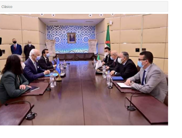 Argelia pide a De Mistura iniciar conversaciones entre el Frente POLISARIO y Marruecos bajo el Plan de Arreglo firmado en 1991