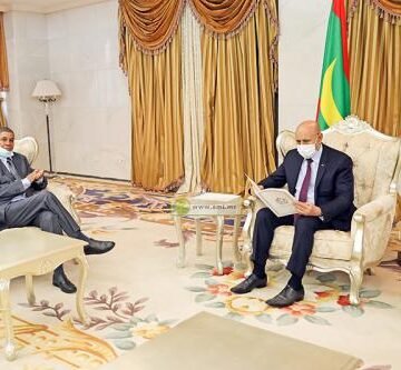 El Presidente de Mauritania recibe a Bachir Mustafá Sayed, enviado especial del presidente saharaui