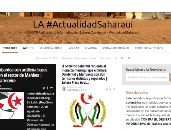 2werth ¡LA ACTUALIDAD SAHARAUI! Las noticias del 23 de agosto de 2022