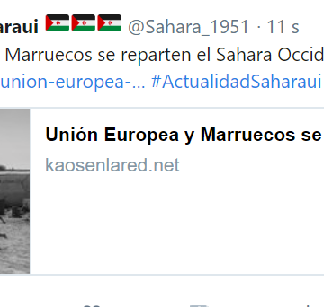 Unión Europea y Marruecos se reparten el Sahara Occidental – kaosenlared