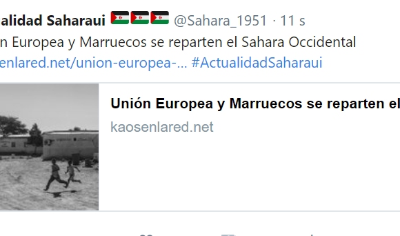 Unión Europea y Marruecos se reparten el Sahara Occidental – kaosenlared