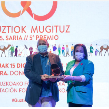 La Delegación Saharaui en Euskadi, galardonada con el V Premio Guztiok Mugituz – Artikulua – Gipuzkoa ETORKIZUNA ORAIN