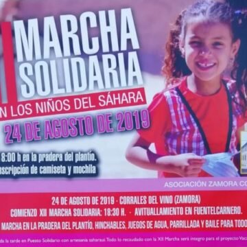 Este sábado Corrales será el epicentro de la solidaridad, a las 18:30 horas se celebra la XII Marcha solidaria con los niños del Sahara – Zamora News, tu Periódico Digital en Zamora